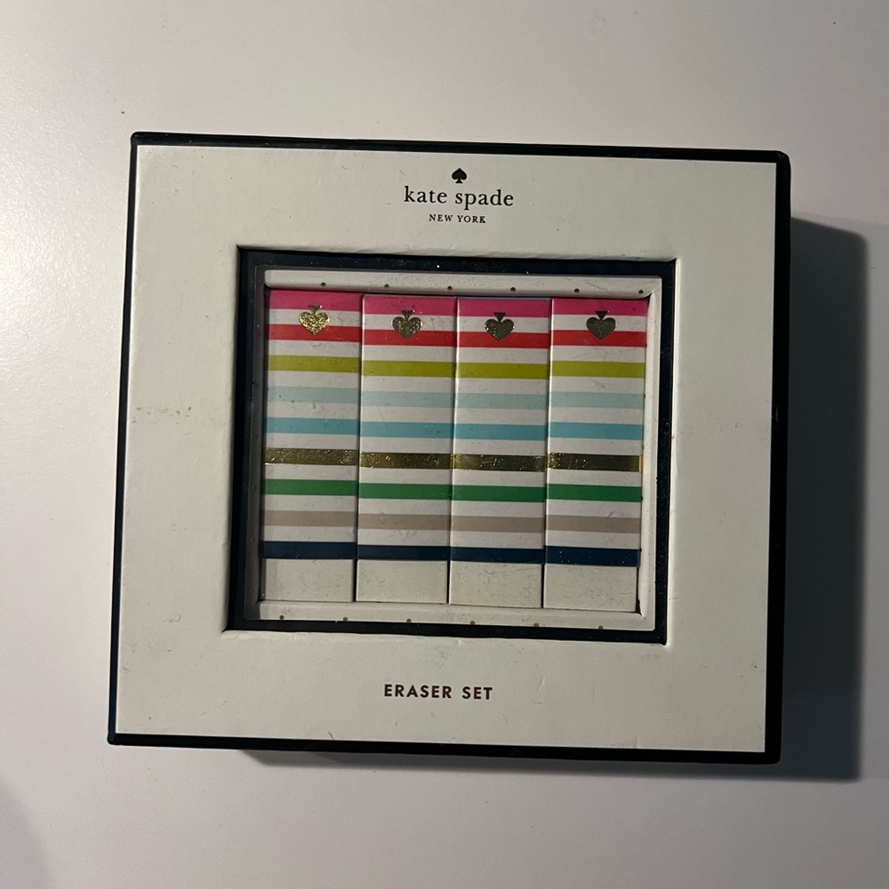 Kate Spade Eraser Set